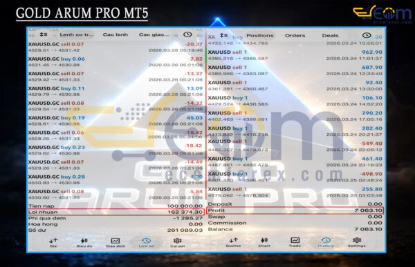 GOLD ARUM PRO MT5 Live Signals