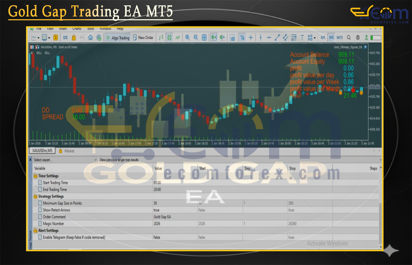 Gold Gap Trading EA MT5 Reviews