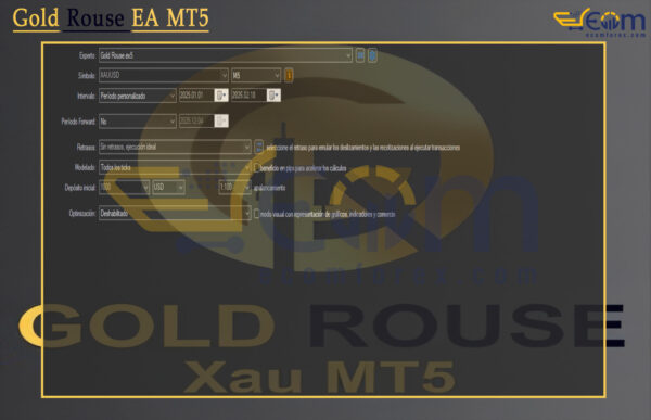 Gold Rouse EA MT5 Setting