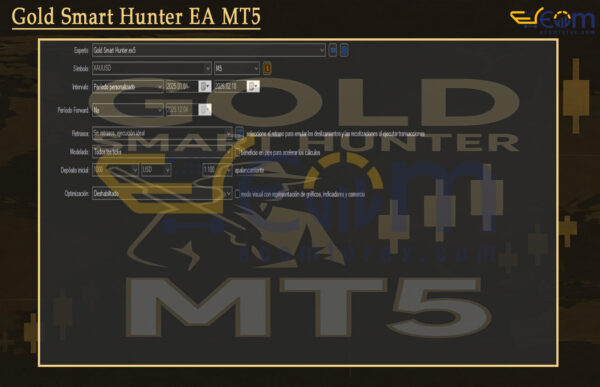 Gold Smart Hunter EA MT5 Setting