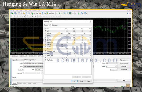 Hedging Be Win EA MT4 Input