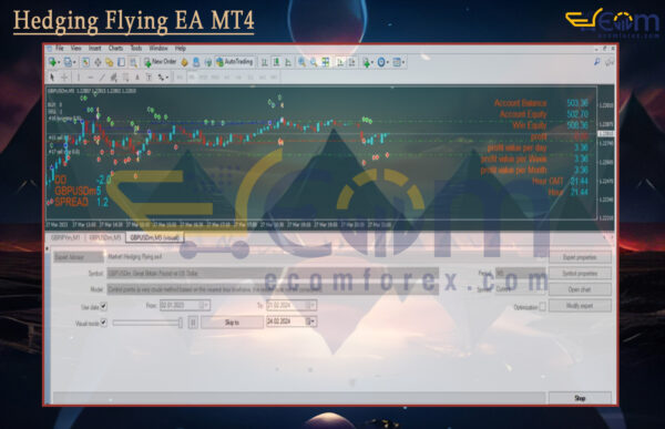 Hedging Flying EA MT4 Backtest