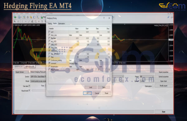 Hedging Flying EA MT4 Input