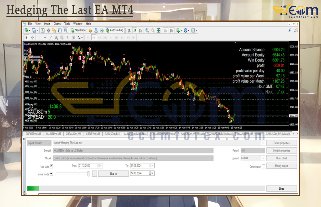 Hedging The Last EA MT4 Backtests