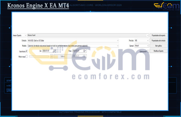 Kronos Engine X EA MT4 Setting