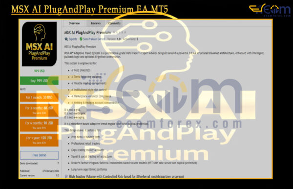 MSX AI PlugAndPlay Premium EA MT5 Reviews