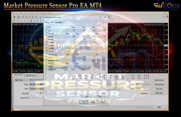 Market Pressure Sensor Pro EA MT4 Input