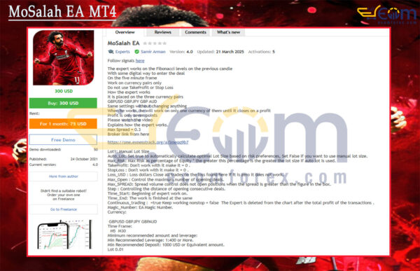 MoSalah EA MT4 Reviews