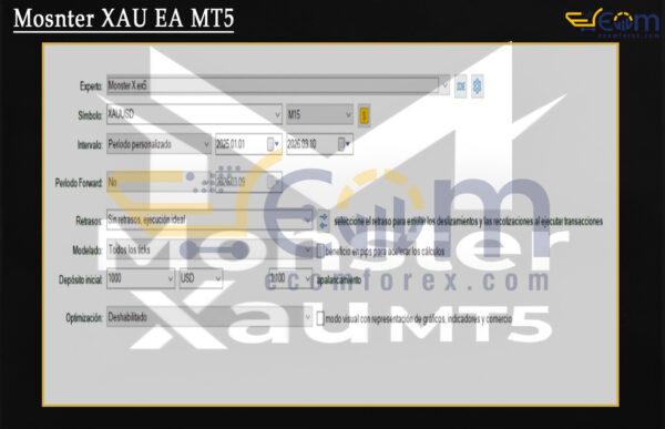 Mosnter XAU EA MT5 Setting