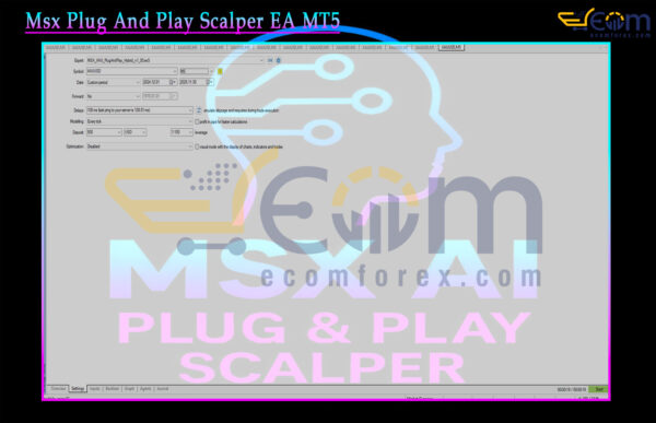 Msx Plug And Play Scalper EA MT5 Setting