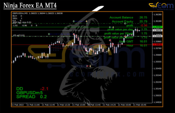 Ninja Forex EA MT4 Review