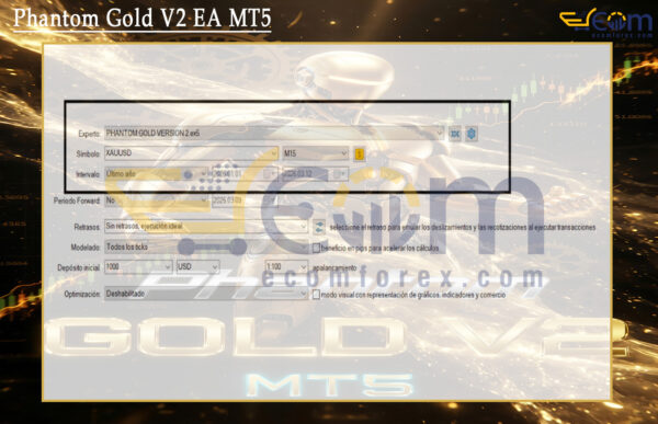 Phantom Gold V2 EA MT5 Input
