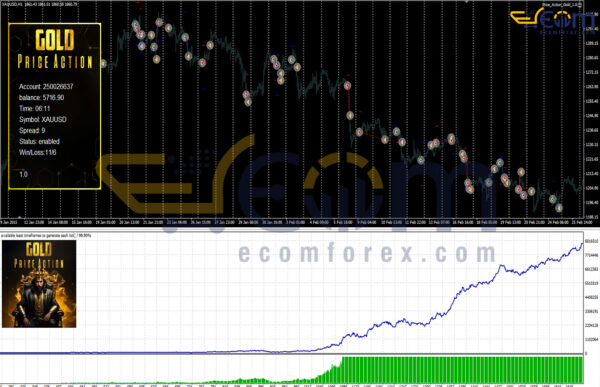 Price Action Gold MT5 Backtest