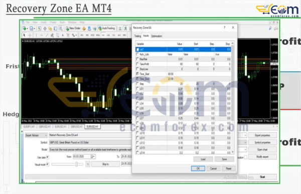 Recovery Zone EA MT4 Input