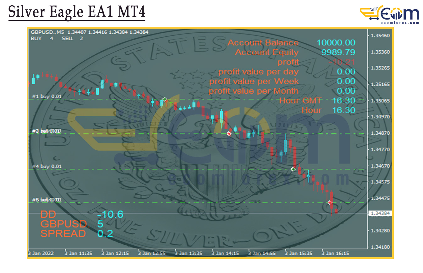 Silver Eagle EA1 MT4 Backtests