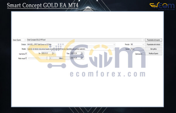 Smart Concept GOLD EA MT4 Setting
