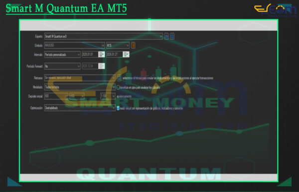 Smart M Quantum EA MT5 Setting