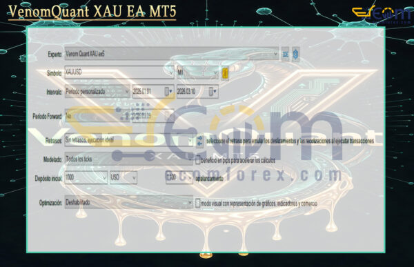 VenomQuant XAU EA MT5 Setting