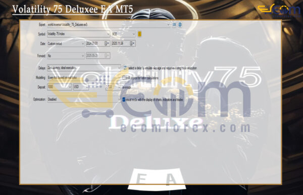Volatility 75 Deluxee EA MT5 Setting