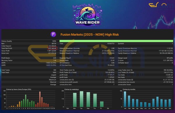 Wave Rider EA MT5 Backtests