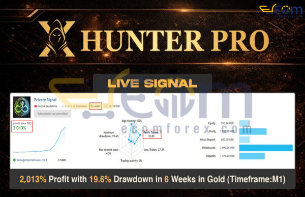 X Hunter Pro EA MT5 Live Result