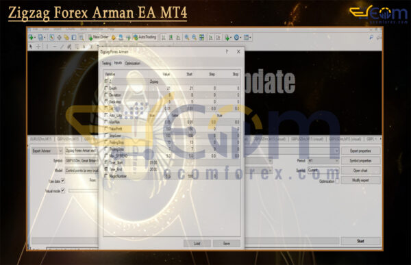 Zigzag Forex Arman EA MT4 Input