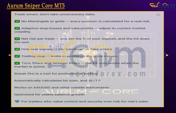 Aurum Sniper Core MT5 Review