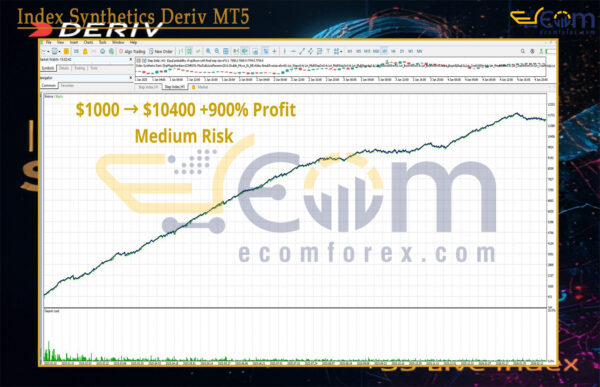 Index Synthetics Deriv MT5 Backtests