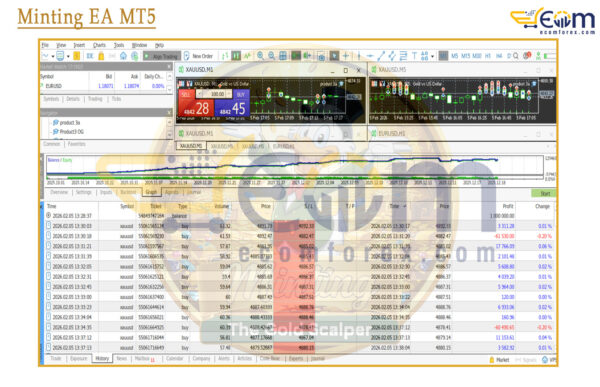 Minting EA MT5 Backtest