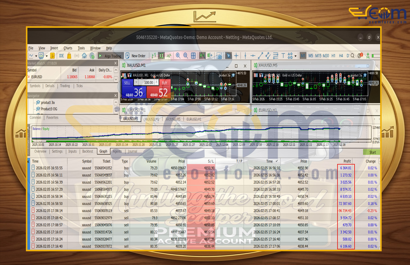 Minting EA MT5 Backtests