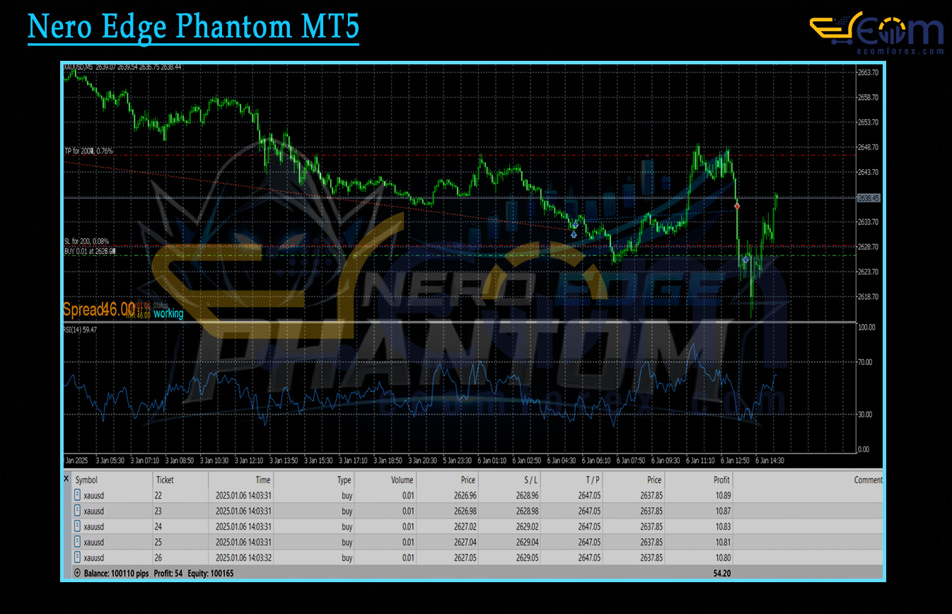 Nero Edge Phantom MT5 Backtest