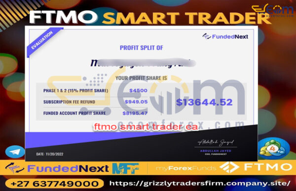 FTMO Smart Trader EA MT4 Reviews