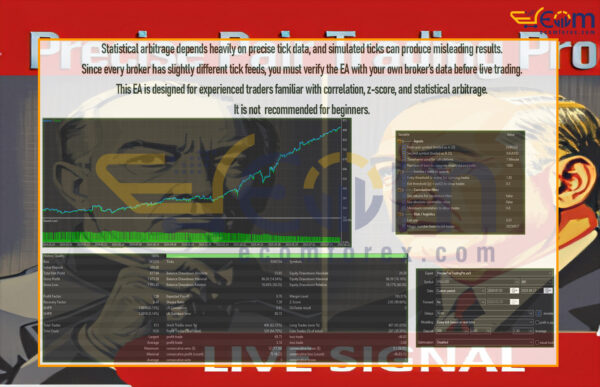 Precise Pair Trading Pro MT5 Backtest