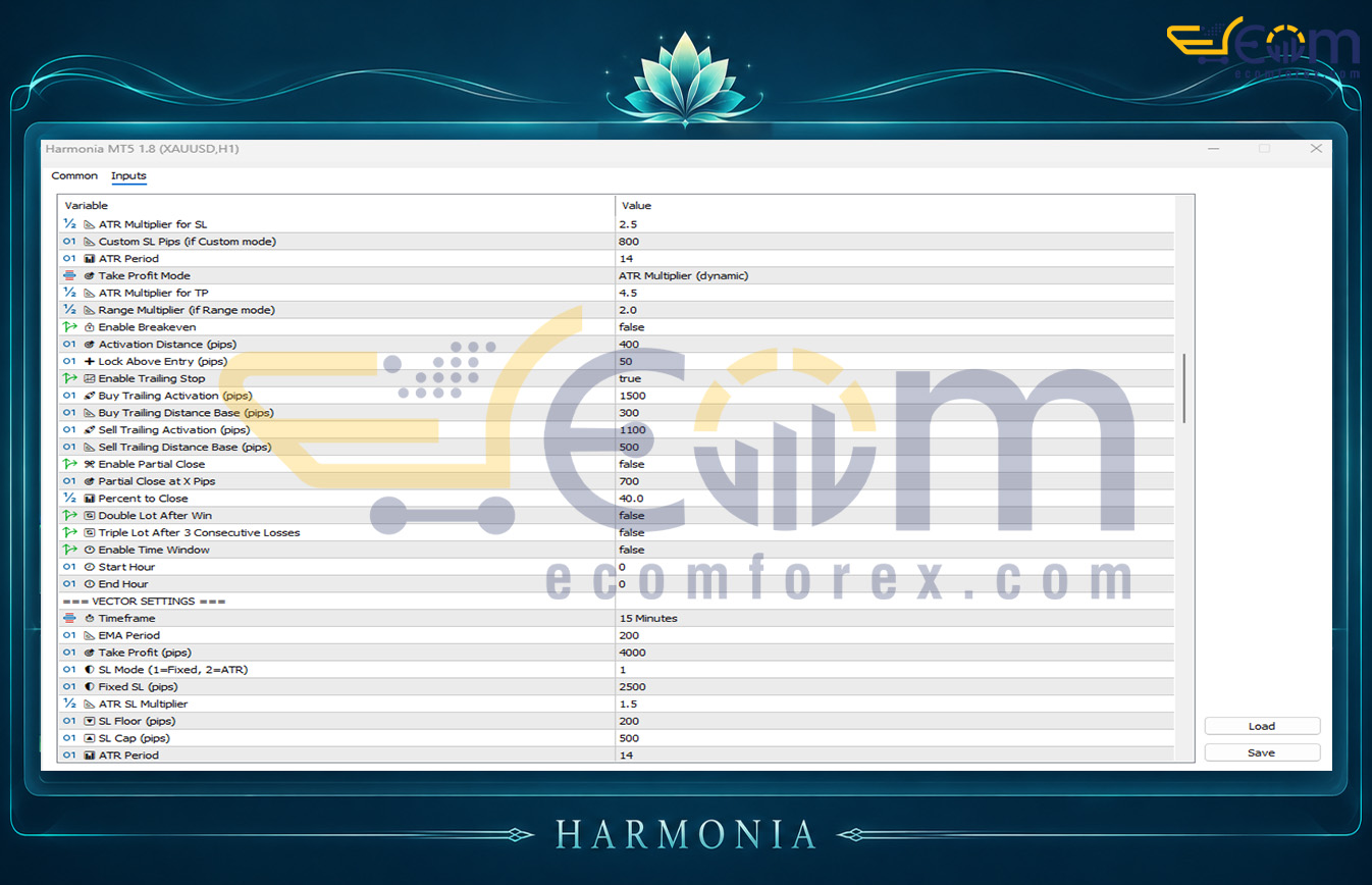 Harmonia EA Input