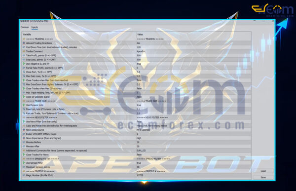 ApexBot MT5 Input