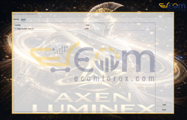 Axen Luminex EA MT5 Input