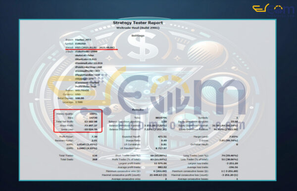 EA Martini MT5 Backtests