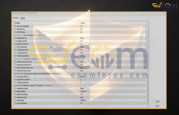 Expert Aegis Quant Pro Input