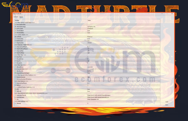 Mad Turtle EA MT5 Inputs