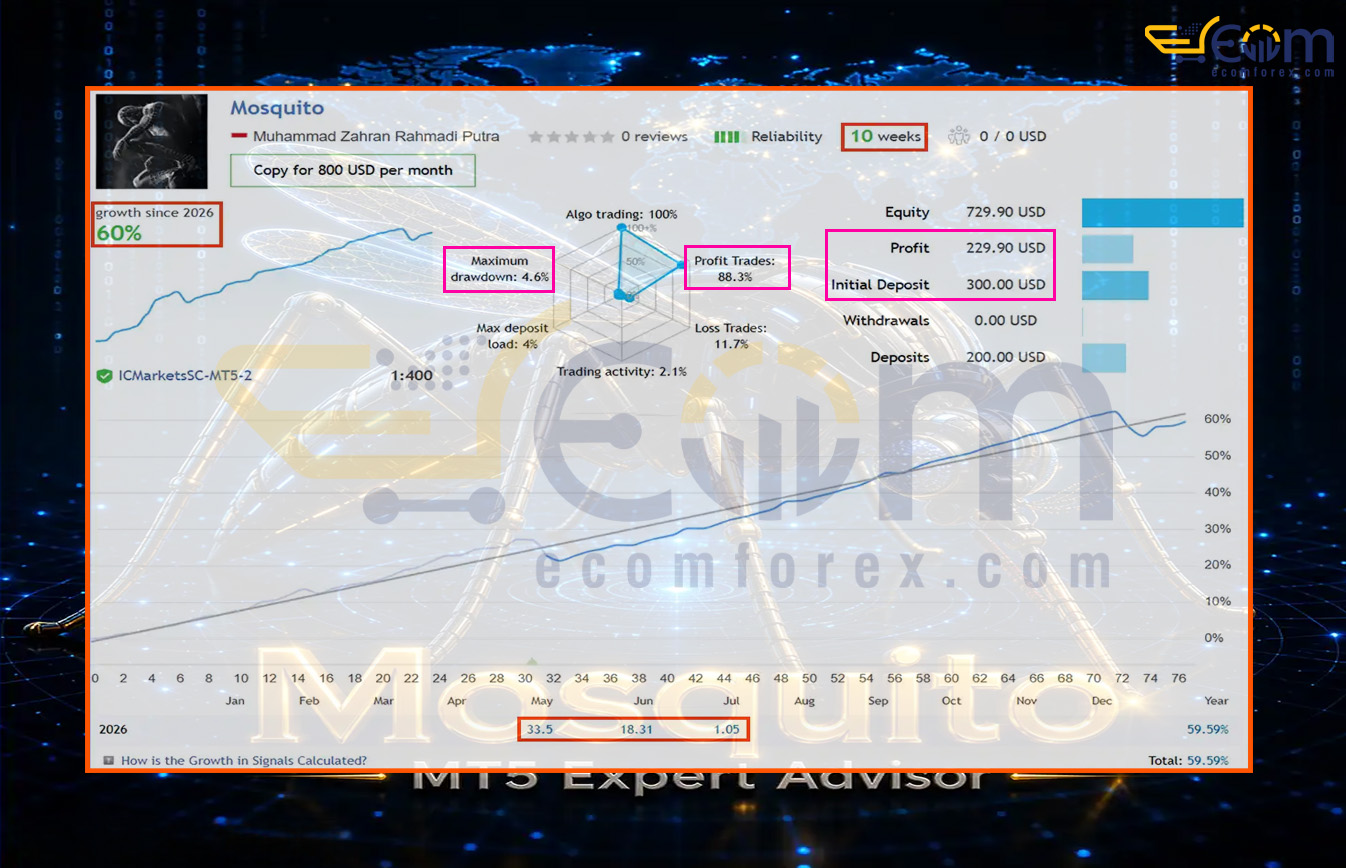 Mosquito EA MT5 Live Signal