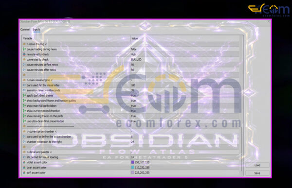Obsidian Flow Atlas EA Inputs