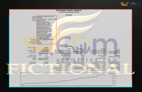 PythonX Fictional EA MT5 Backtests
