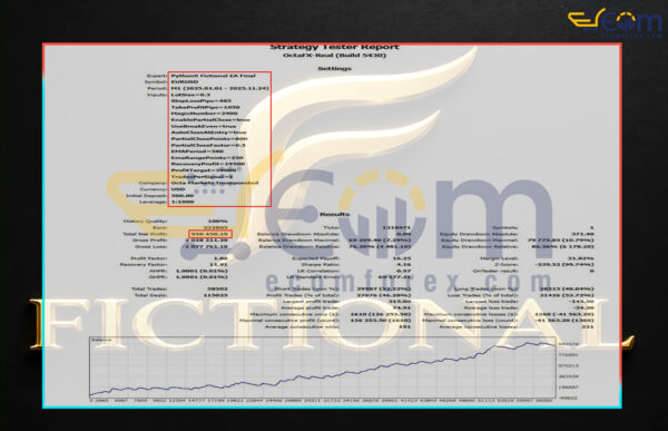 PythonX Fictional EA MT5 Backtests Result
