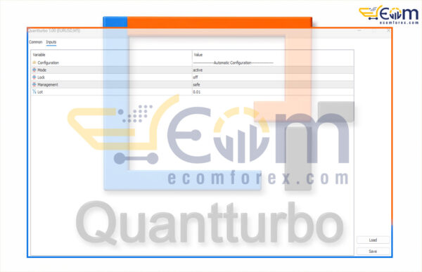 Quantturbo EA MT5 Input