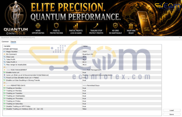 Quantum OmniGold MT5 Input