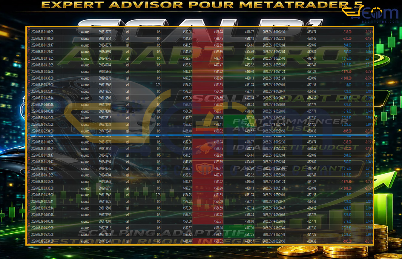 Scalp Adapt PRO EA MT5 Backtest