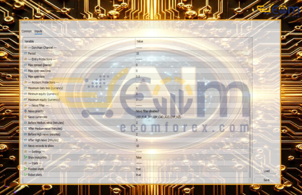 Super Powered EA MT5 Inputs