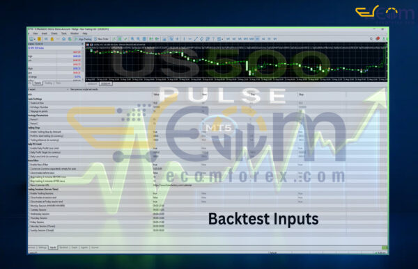 US500 Pulse EA MT5 Backtest Input
