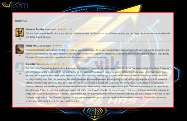 ThunderGold Scalper EA MT5 Review