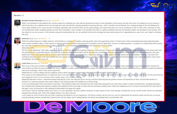 De Moore EA MT5 FeedBack